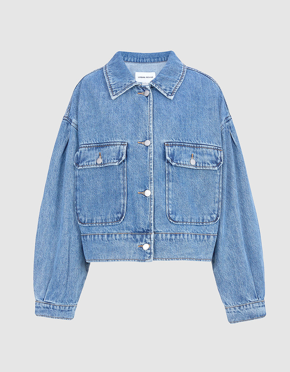 Flap Pocket Denim Jacket – Urban Revivo Fashion influencer Flap Pocket Denim Jacket – Urban Revivo Fashion influencer