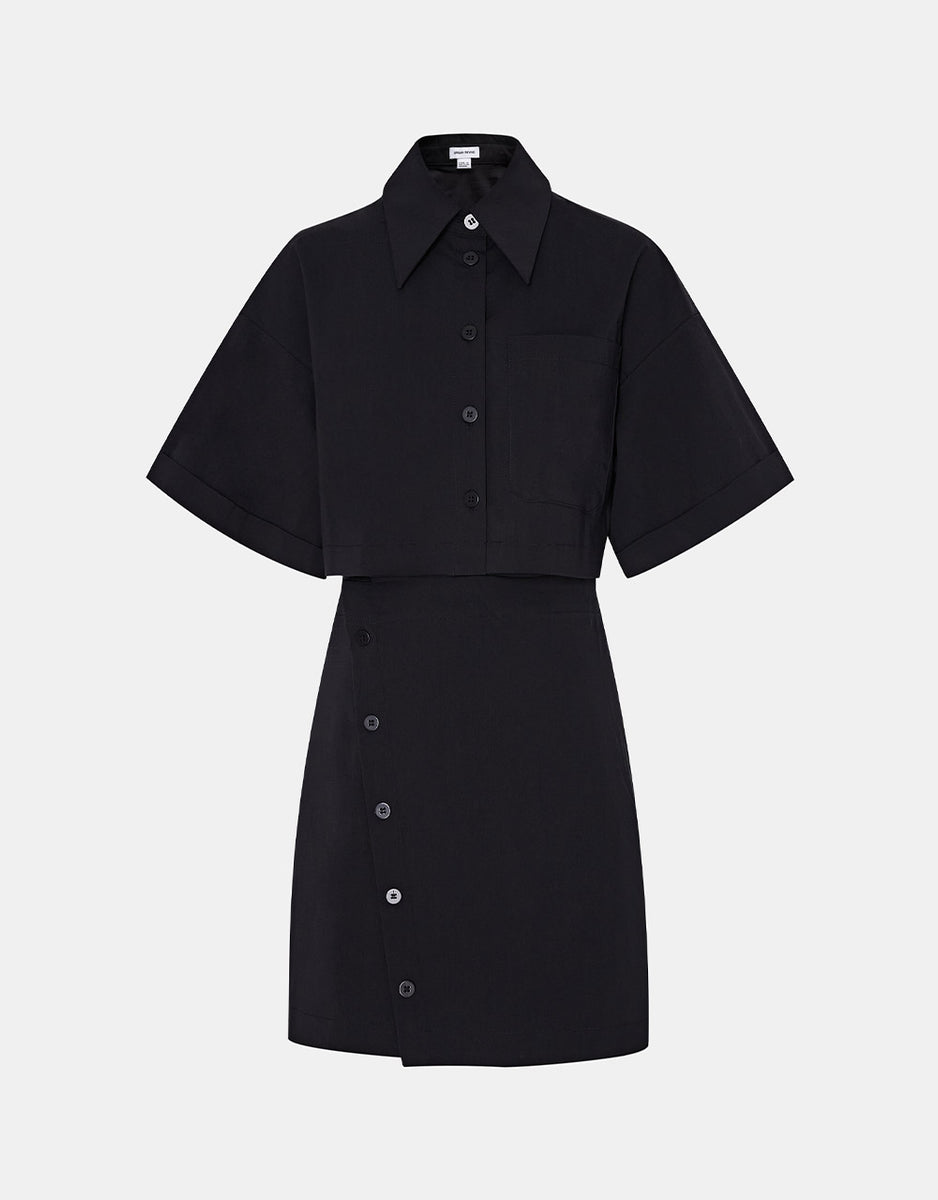 7 Button Down A-Line Shirt Collar Dress – Urban Revivo Fashion influencer