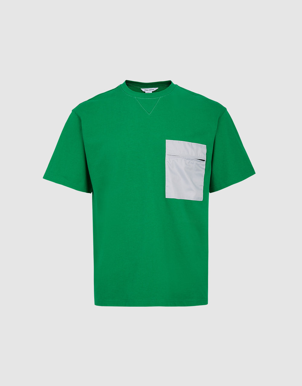 Contrast Patched Pocket Tee