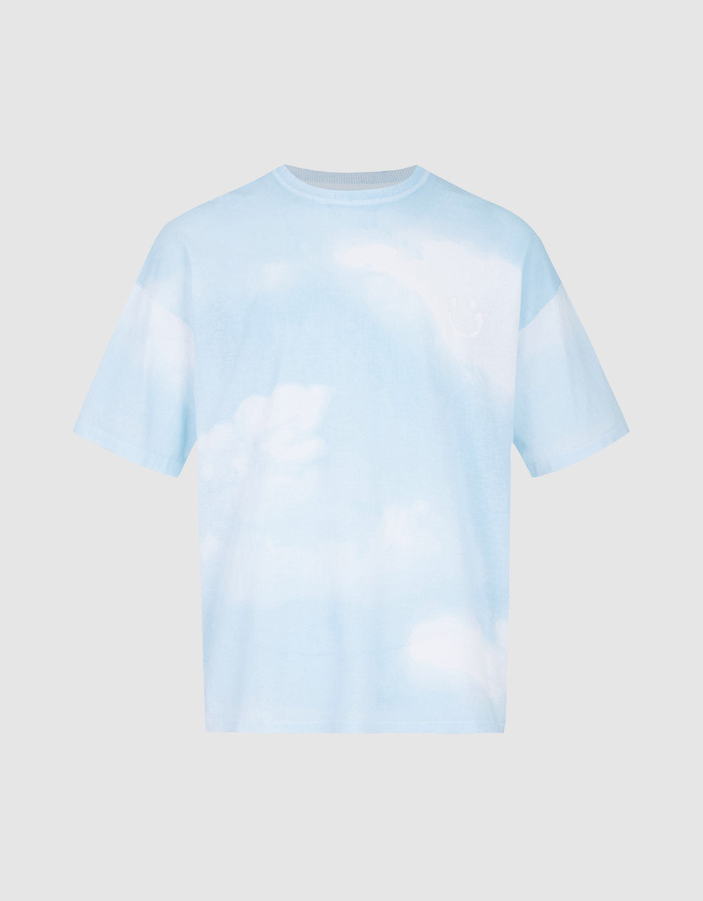 Tie Dye Smile Face Detail Tee