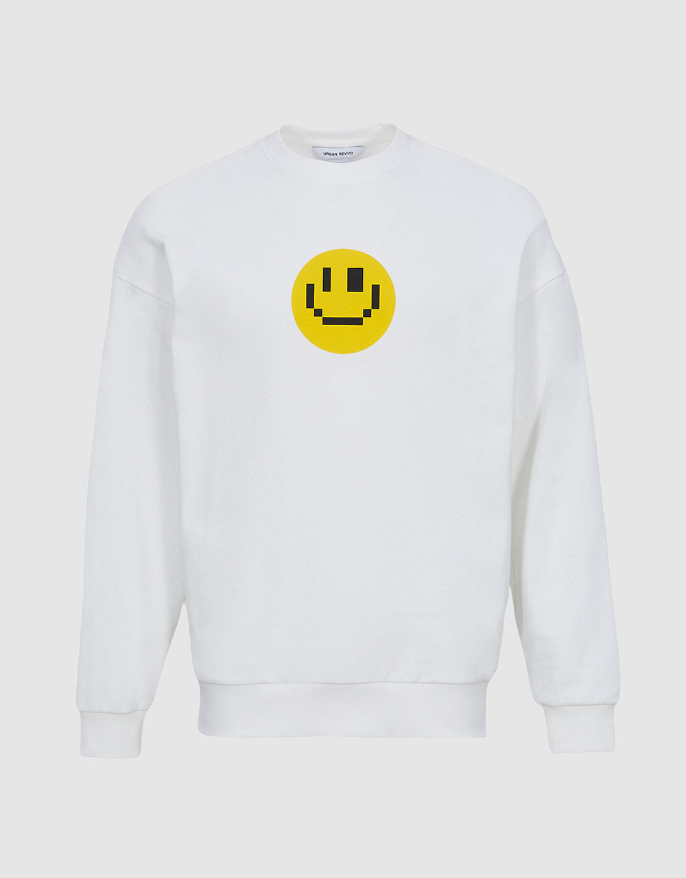 Unisex Smile Face Crew Neck Sweatshirt