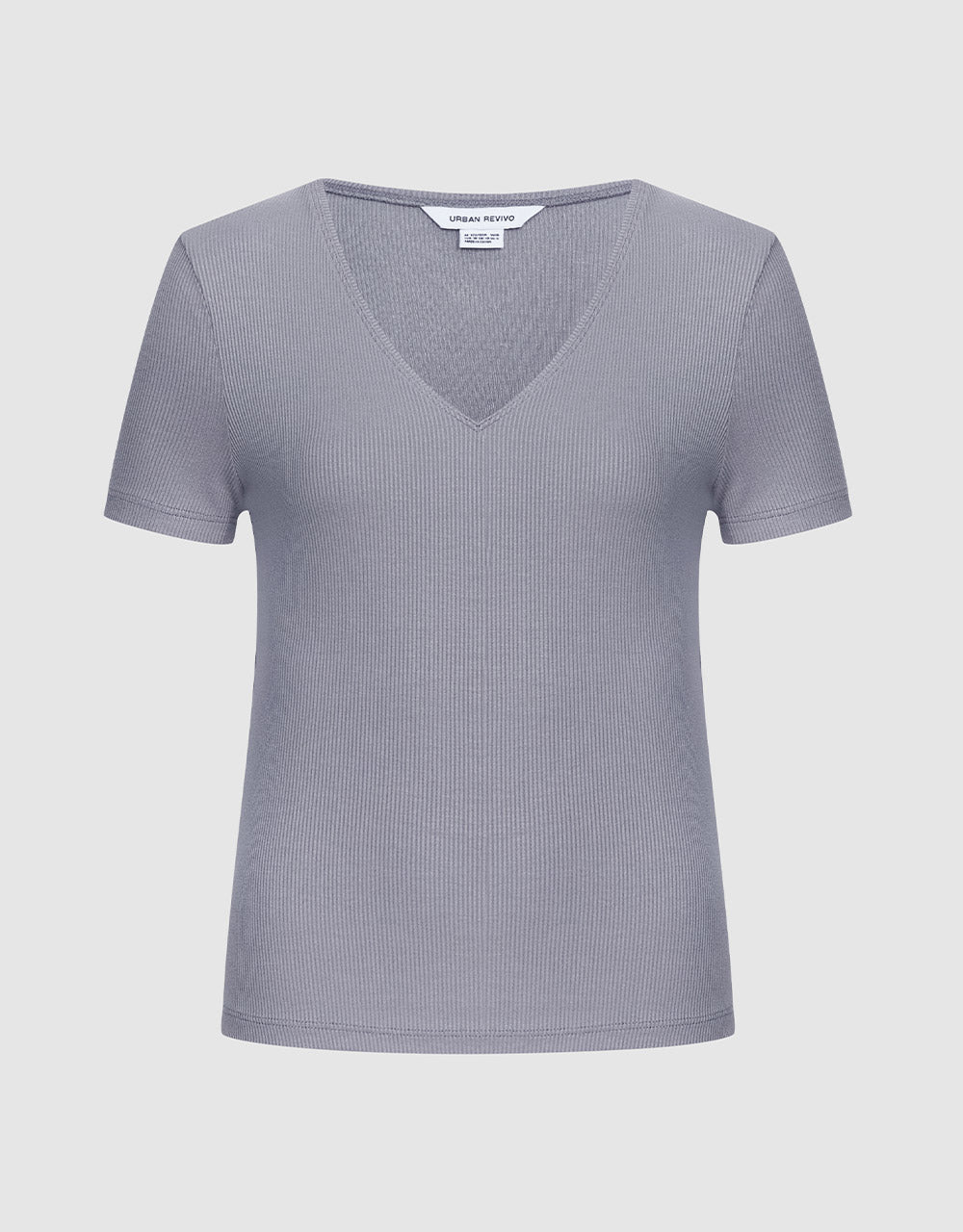 7 V Neck Fitted Tee