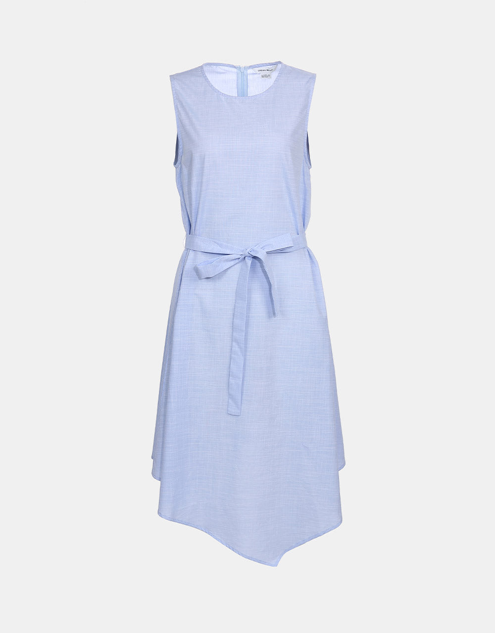 7 Plain  Crew Neck Belted Dress