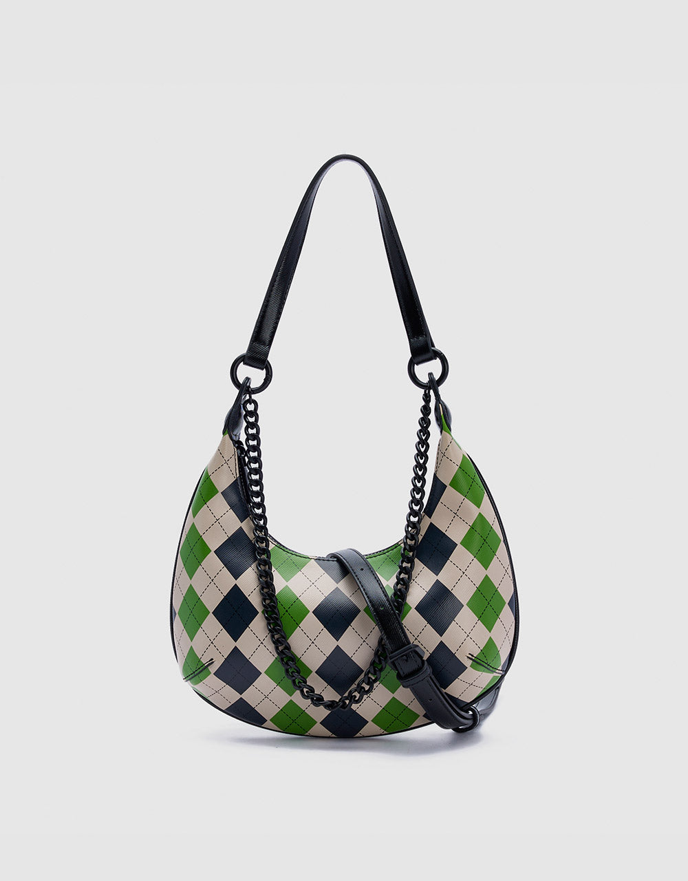 8 Argyle Baguette Bag