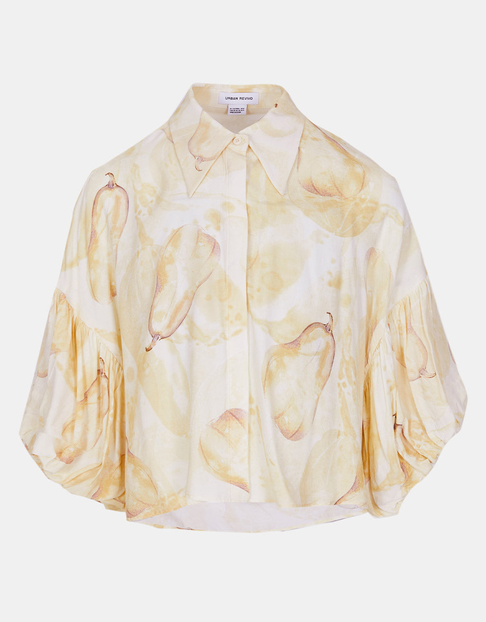 7 Pear Print Button Up Shirt