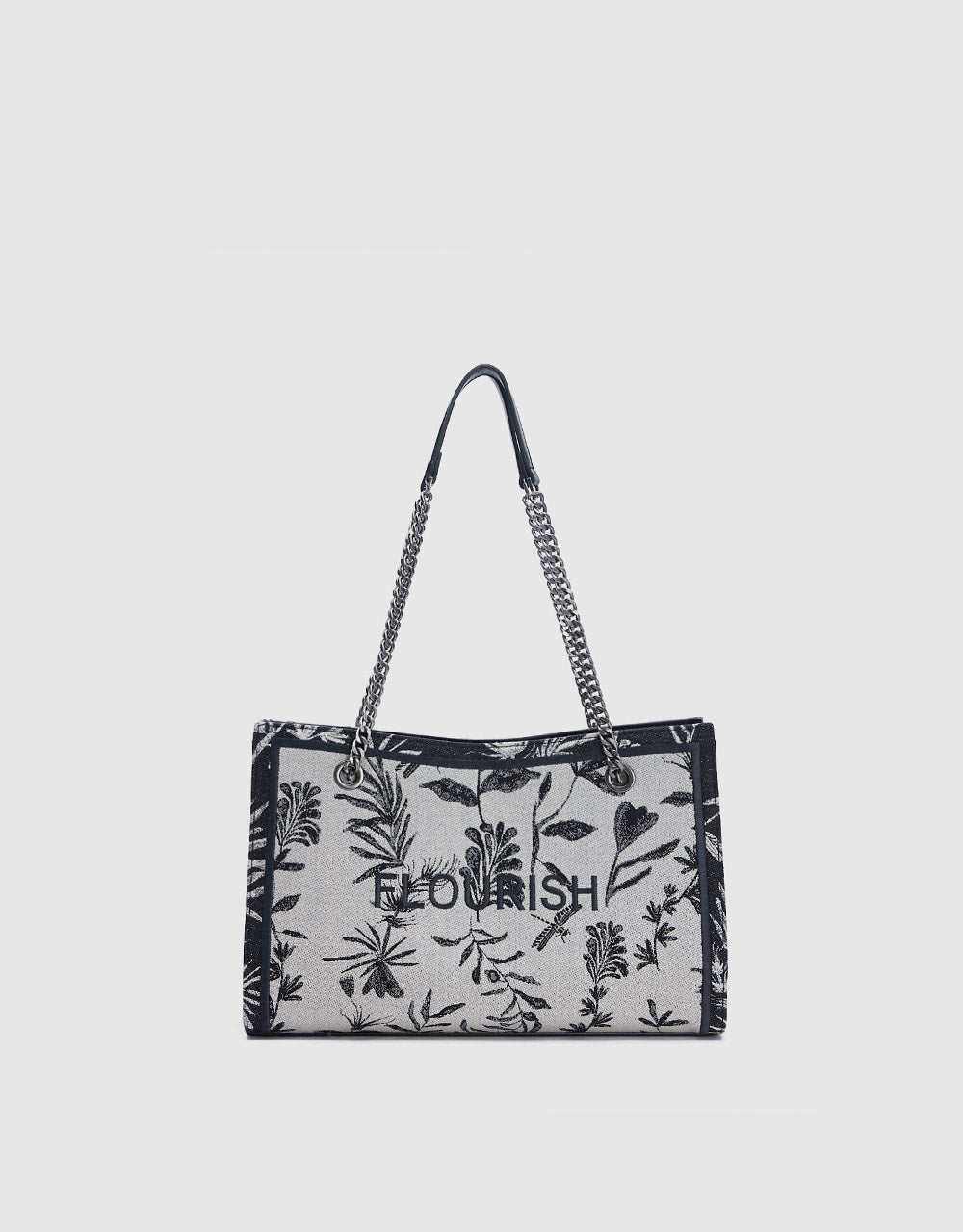 7 Floral Print Shoulder Bag