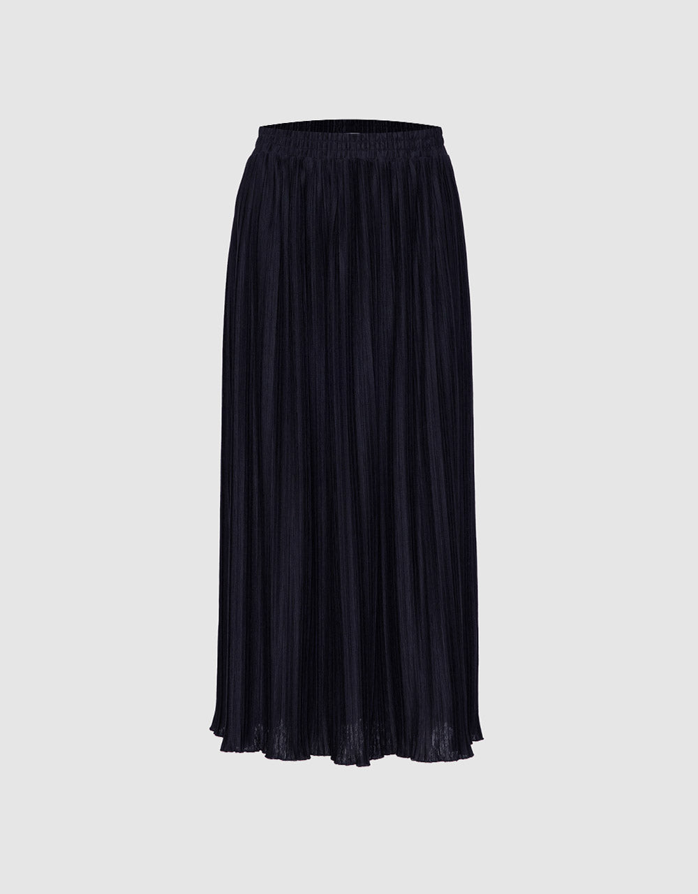 7 Elastic Waist Pleated Skirt