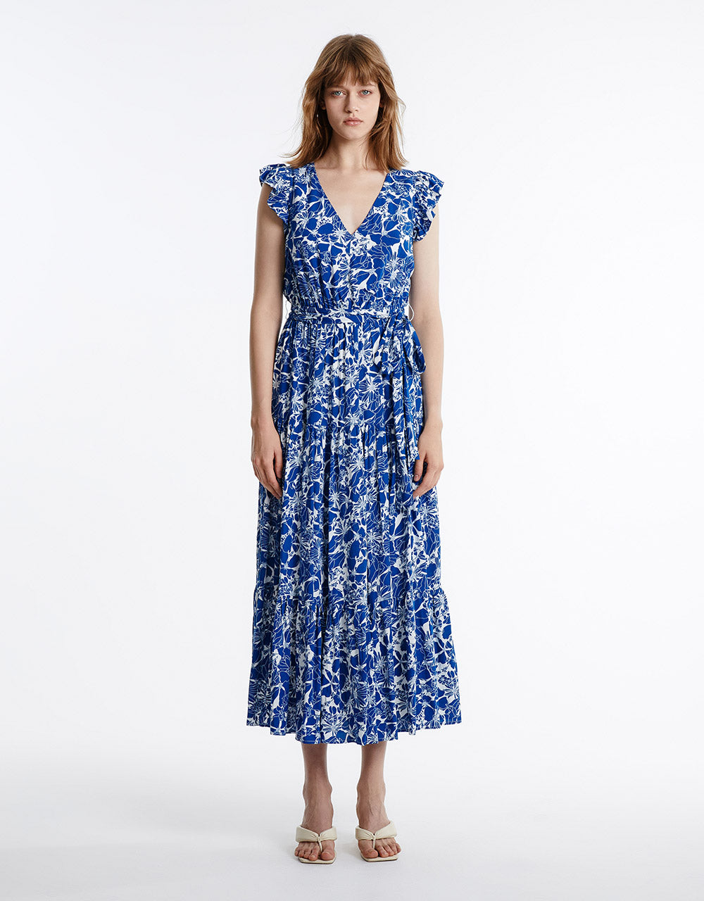 Floral Ruffle Dress - The Revury