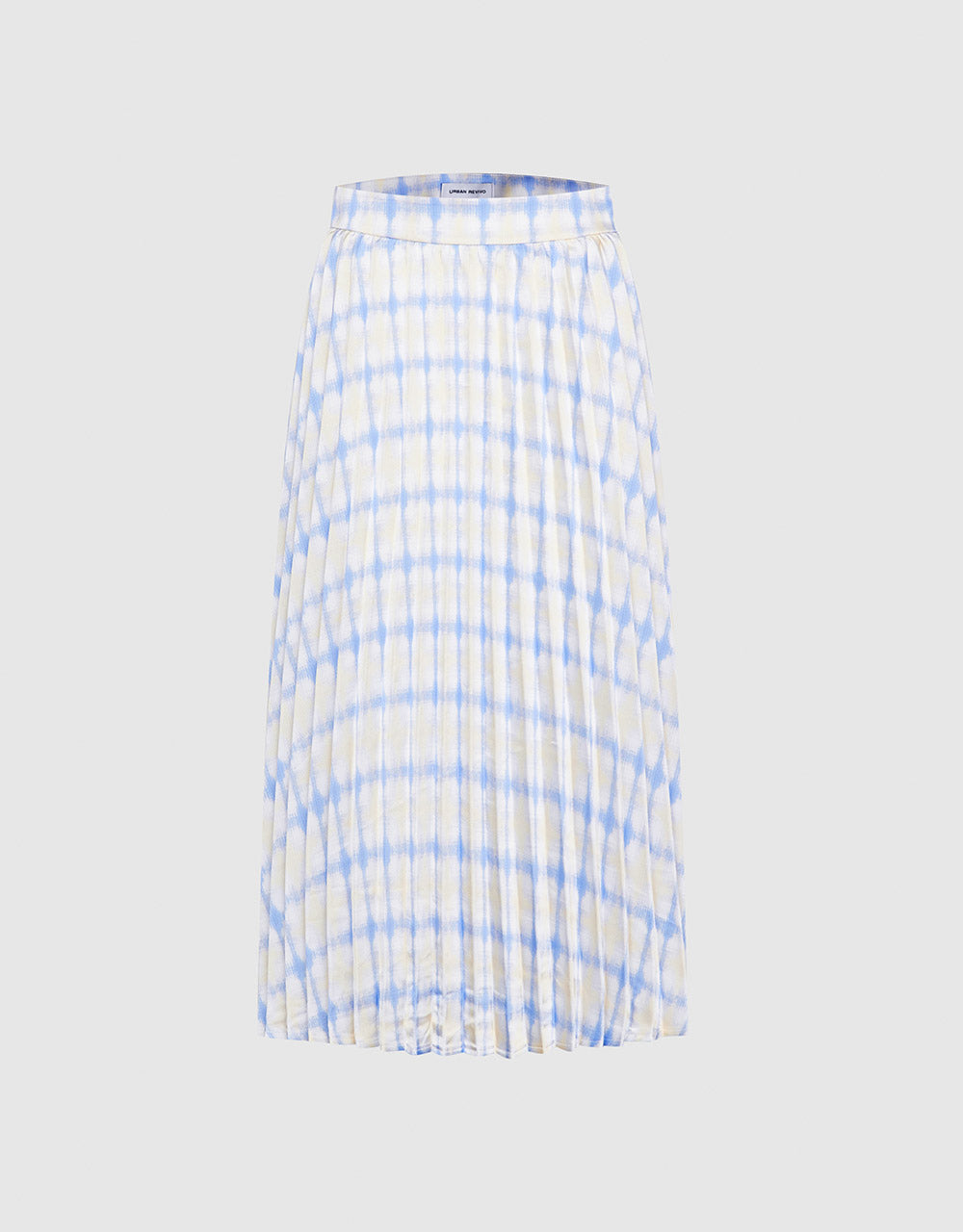 7 Plaid Pleated Skirt