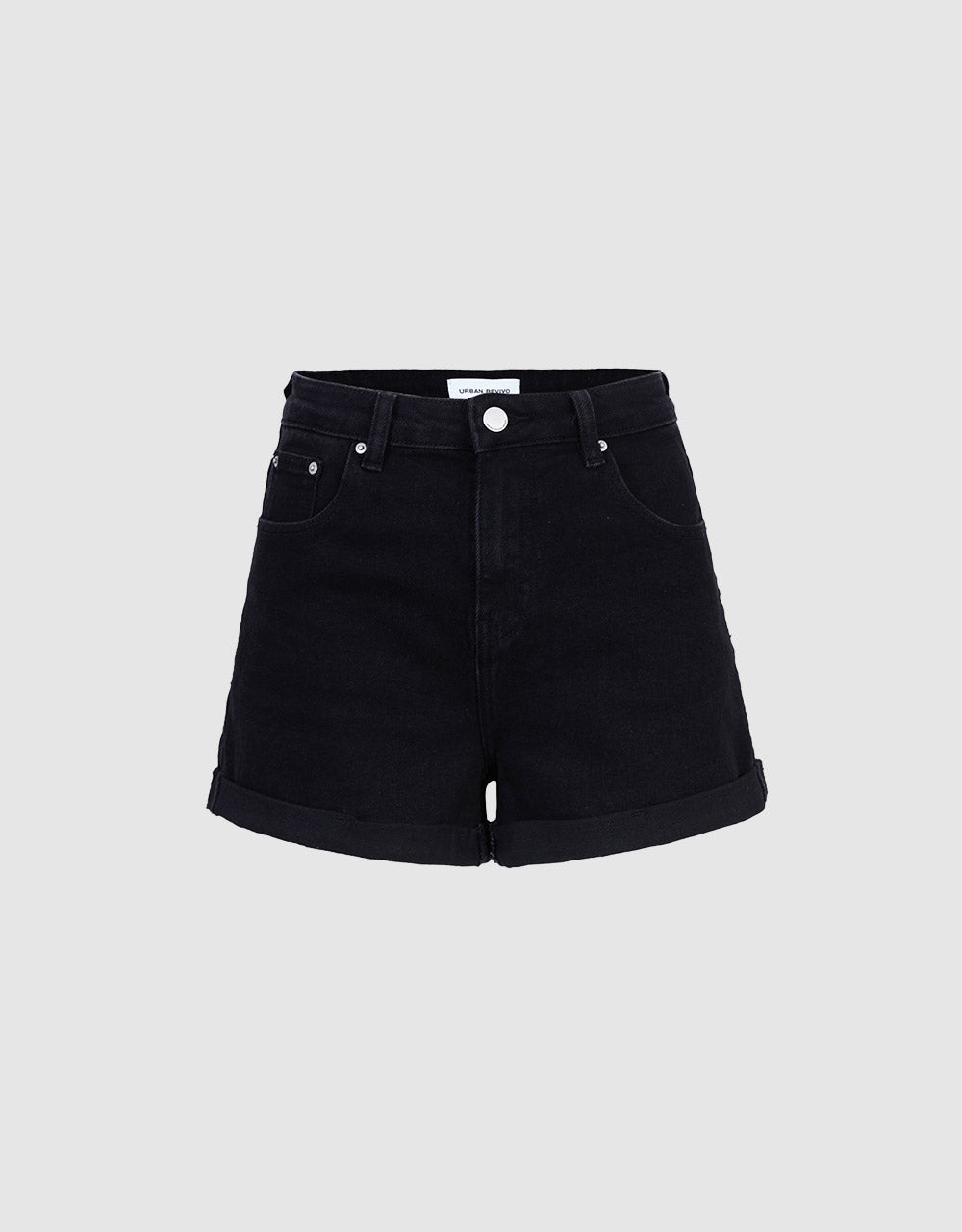 7 Rolled Up Hem Denim Shorts