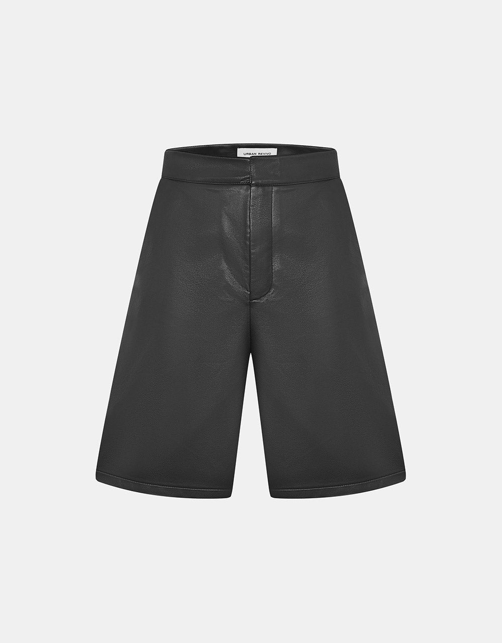 7 Faux Leather Slant Pocket Shorts