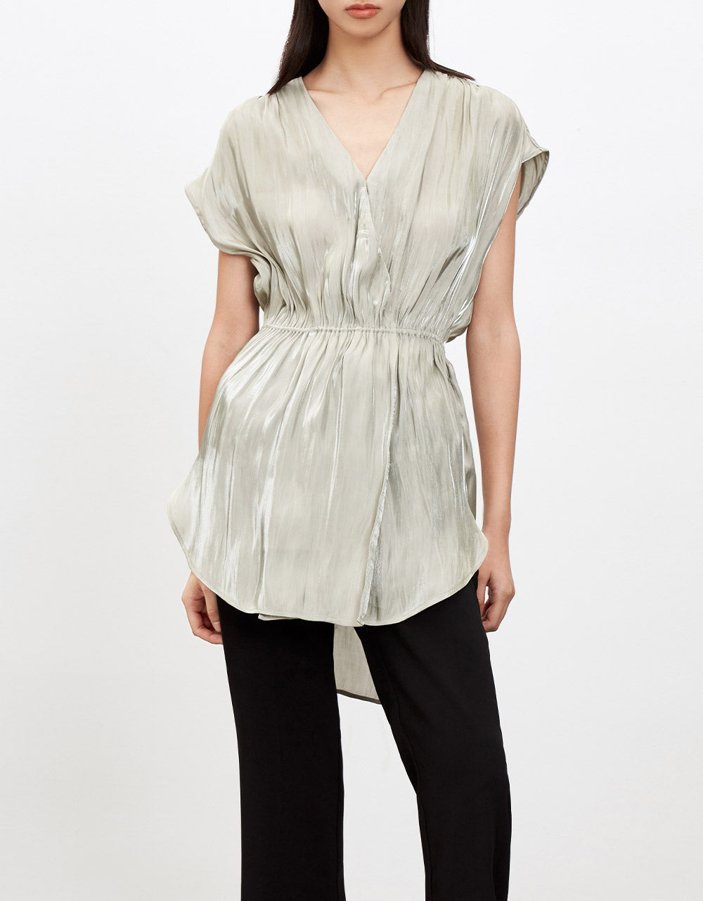 7 Surplice Neck Blouse