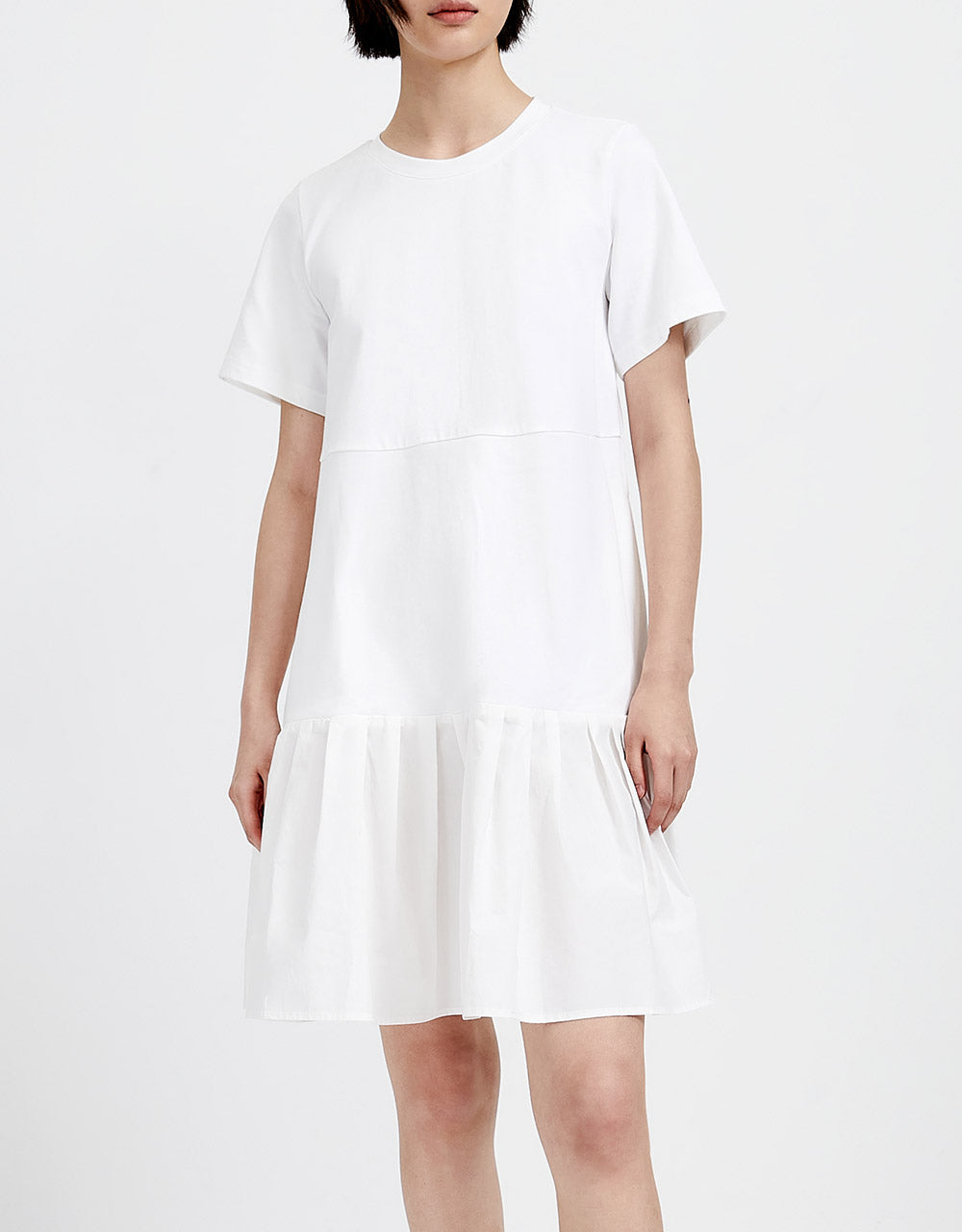 7 Ruffle Hem Smock Dress