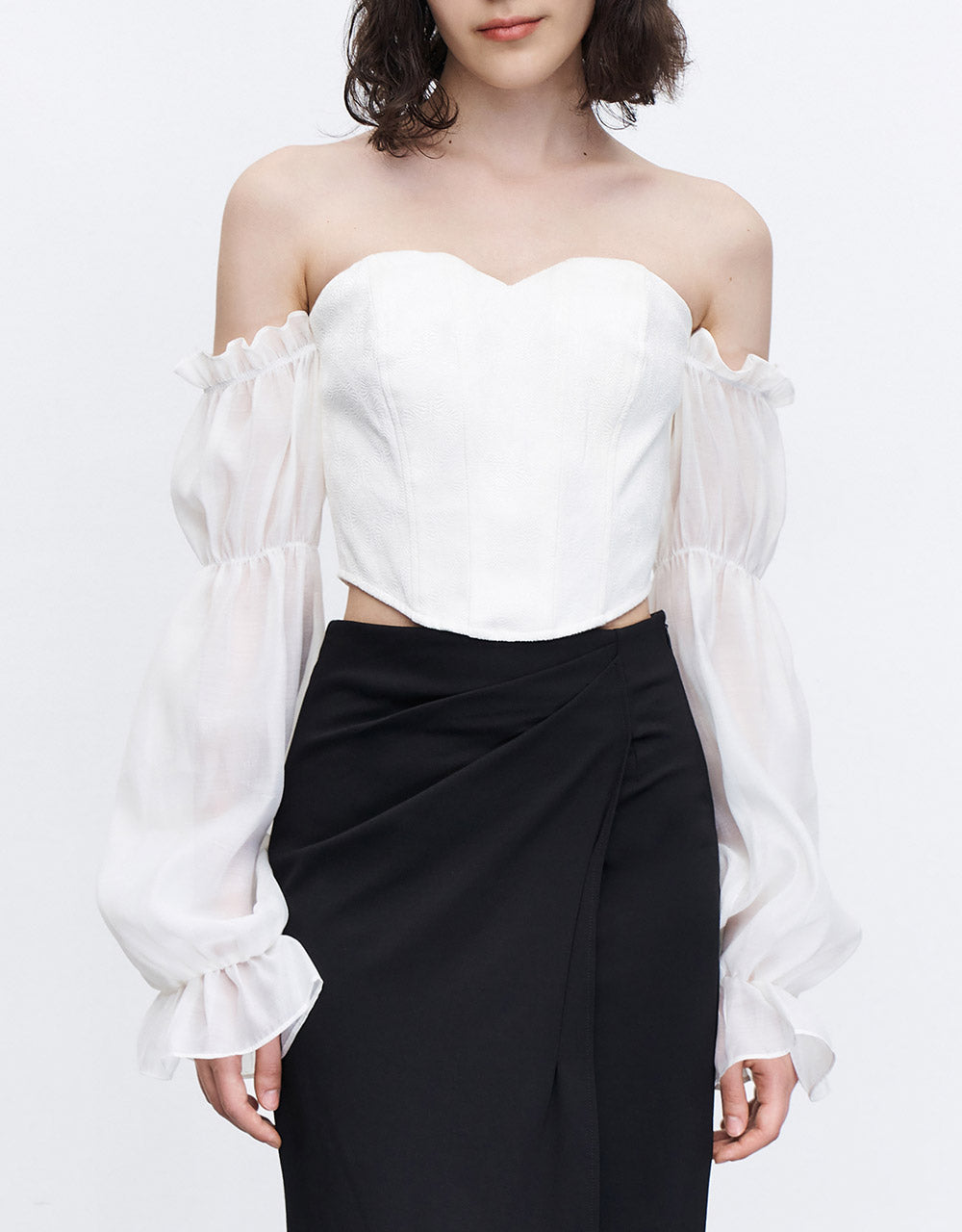 7 Off Shoulder Crop Top