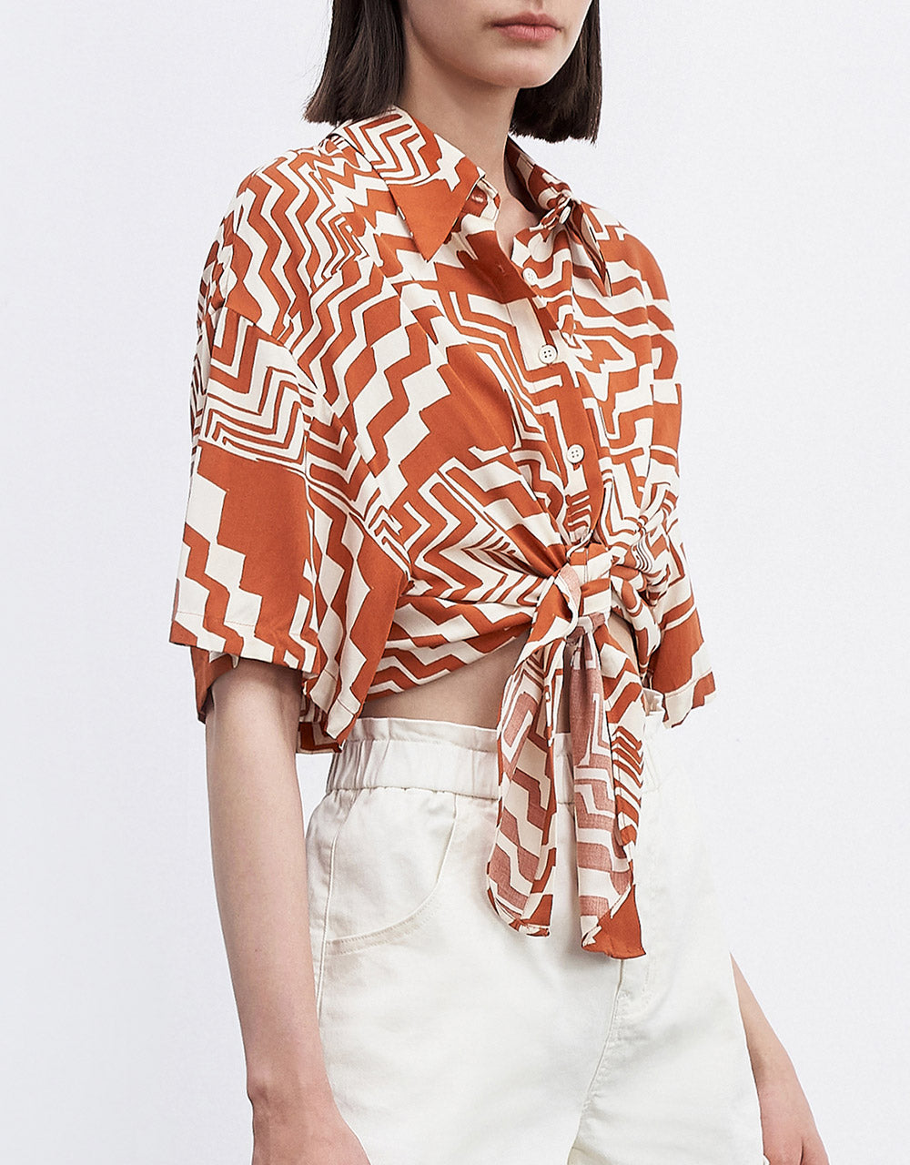 7 Geometric Print Shirt