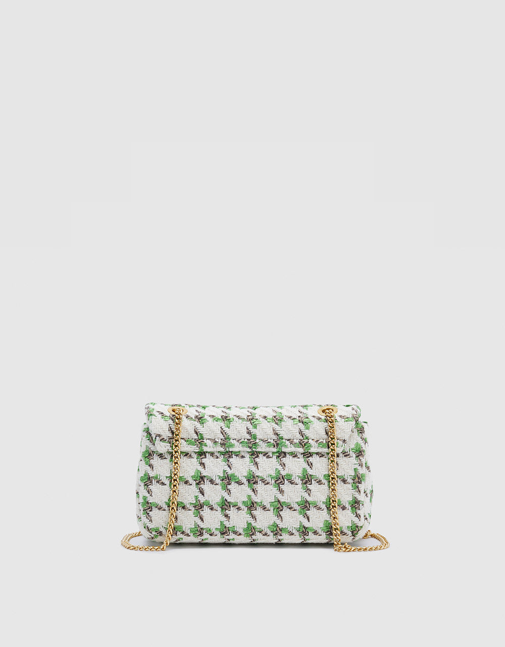 7 Tweed Houndstooth Shoulder Bag