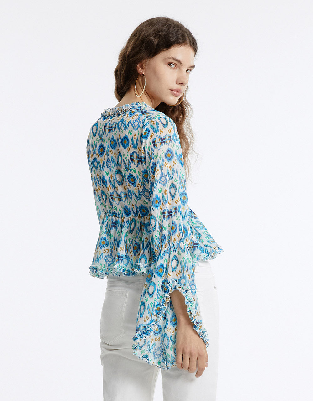 7 Printed Chiffon Blouse