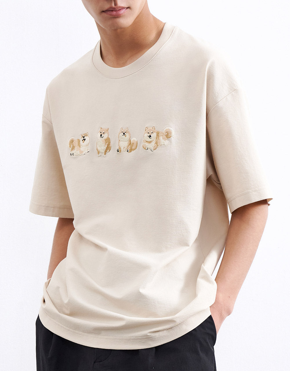 7 Animal Detail Crew Neck Tee