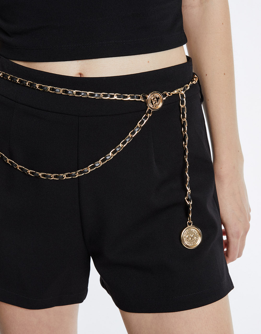 Chain Detail Shorts