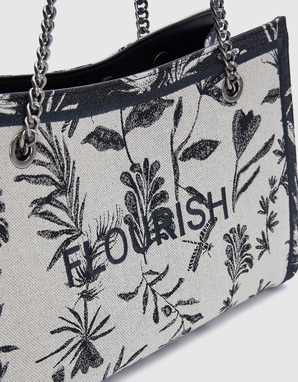 7 Floral Print Shoulder Bag