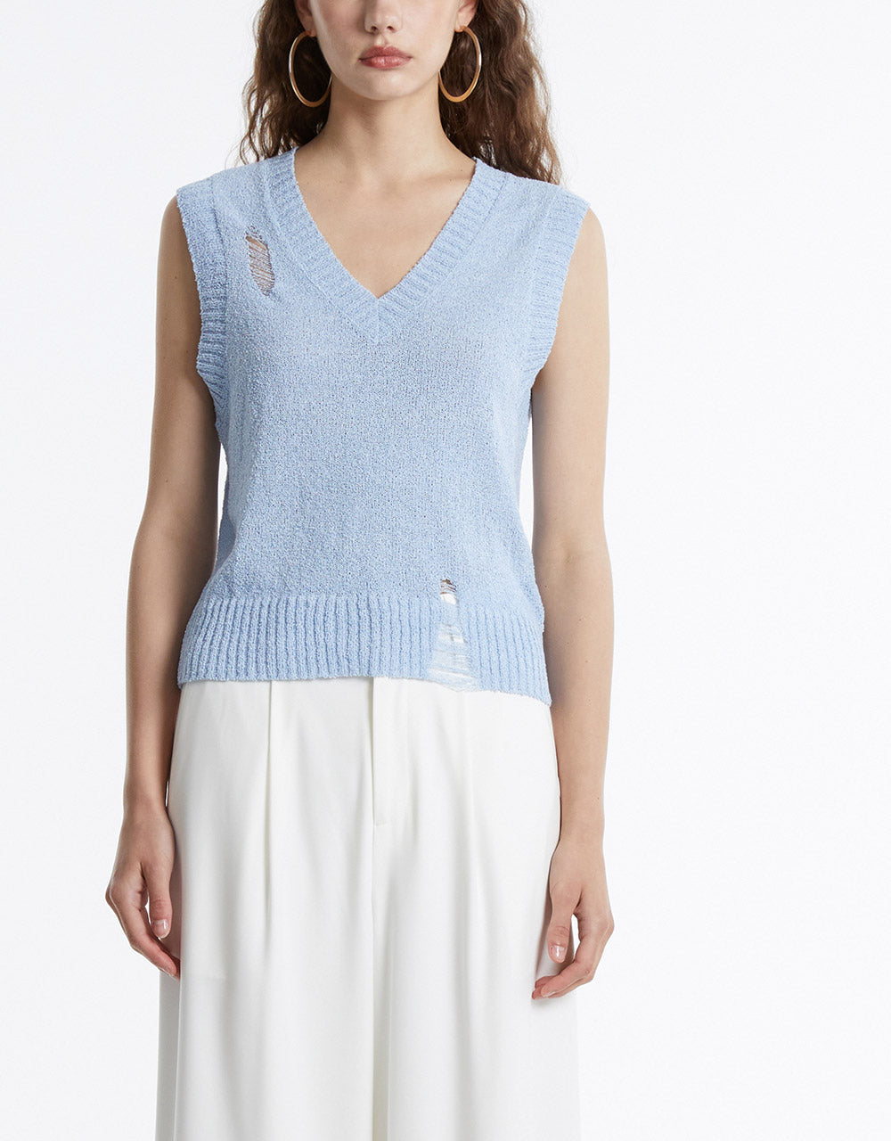 V Neck Knit Vest(PRE-ORDER)