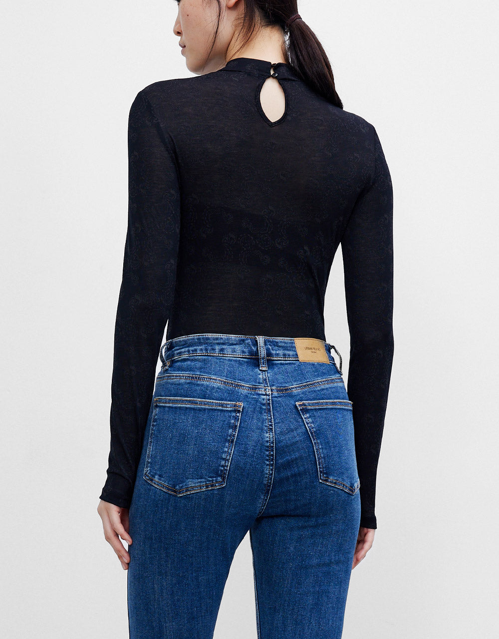 7 Solid Turtle Neck Skinny Top