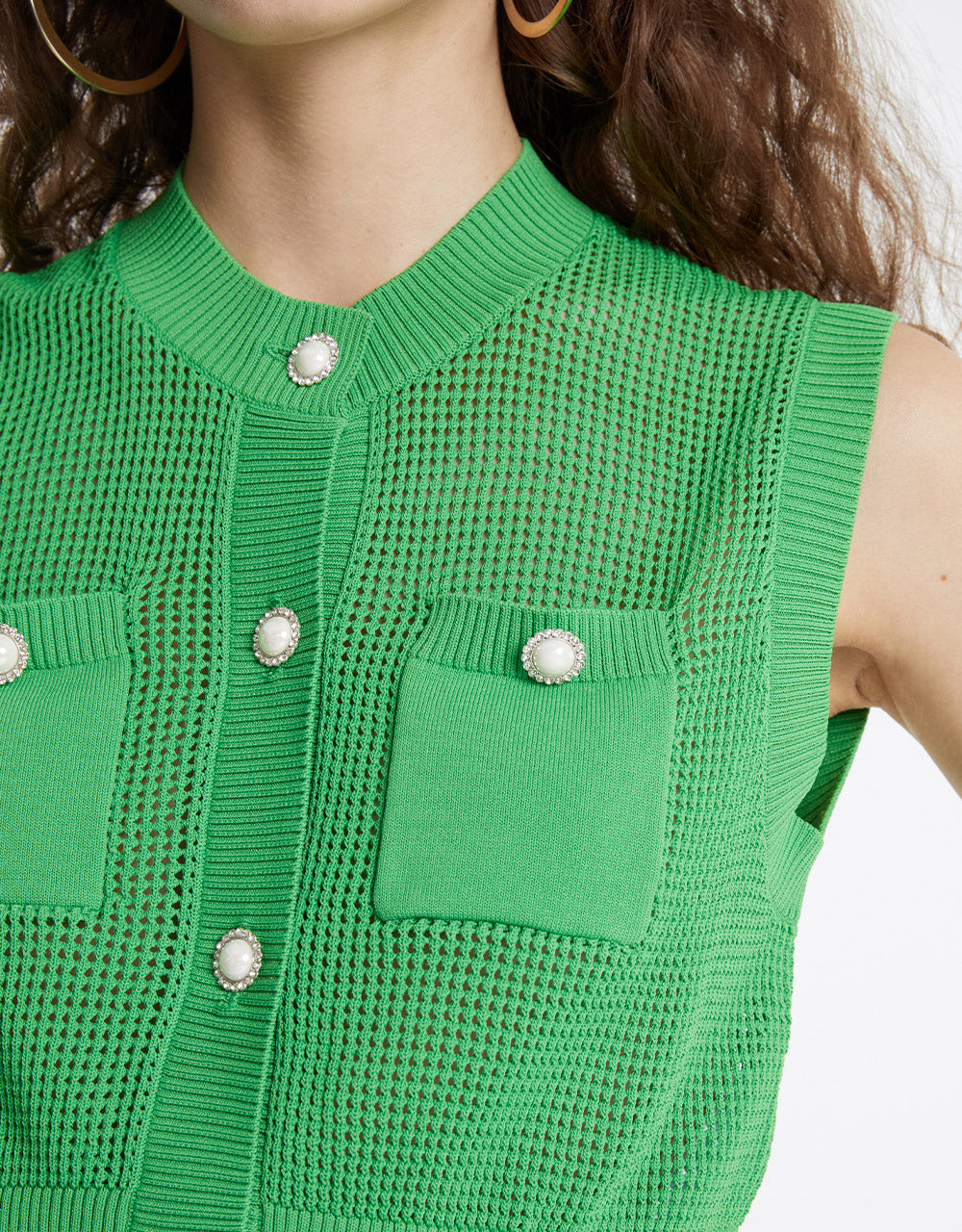 Knit Vest With Pocket(PRE-ORDER)