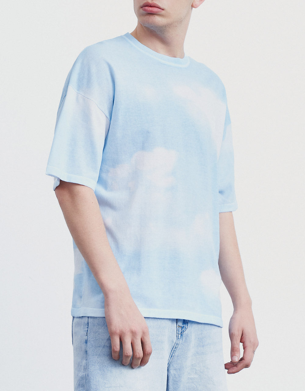 Tie Dye Smile Face Detail Tee