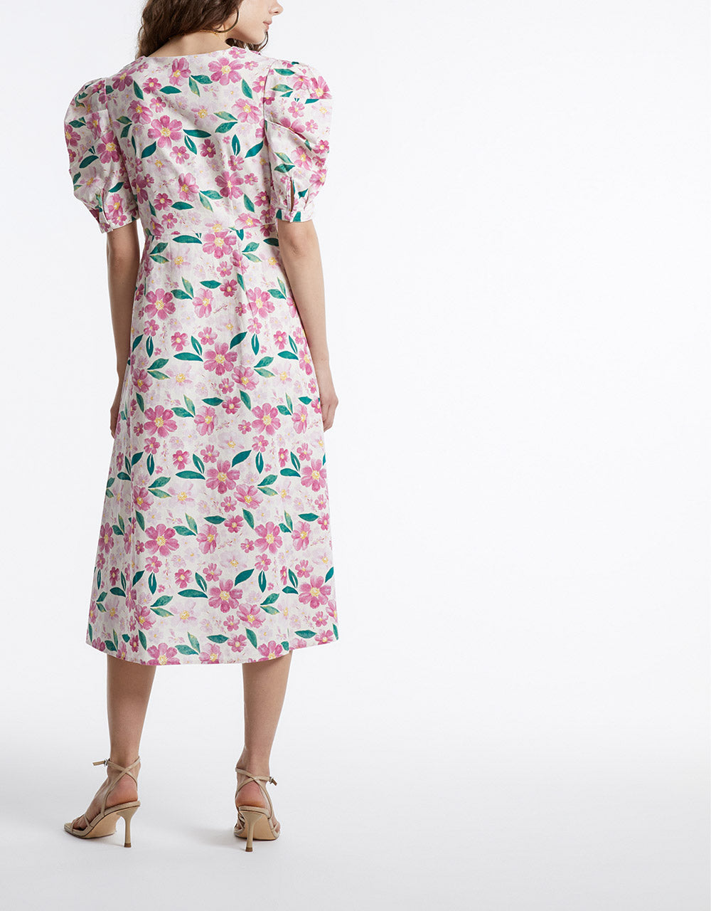 Floral Puff Sleeve Dress(PRE-ORDER)