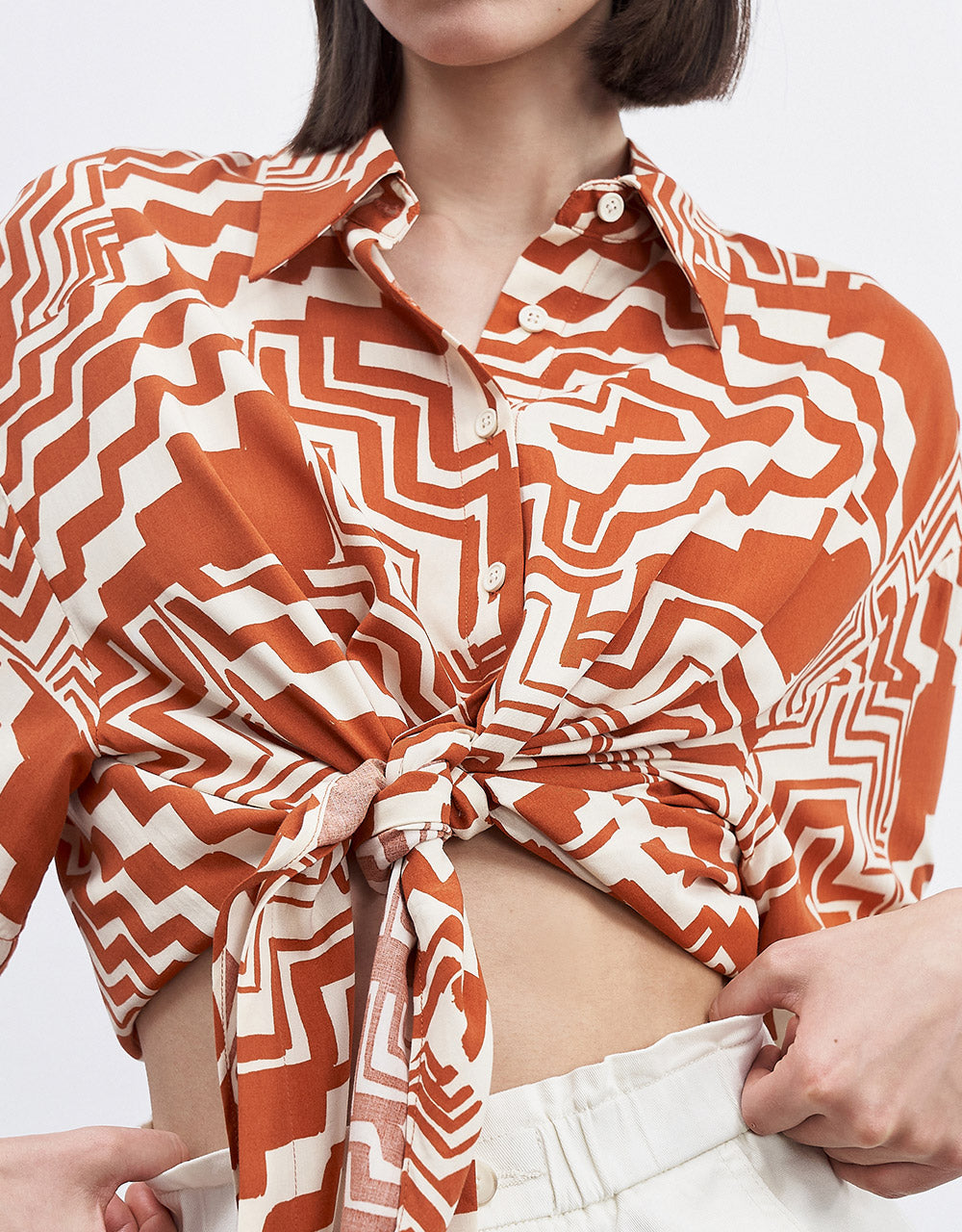 7 Geometric Print Shirt