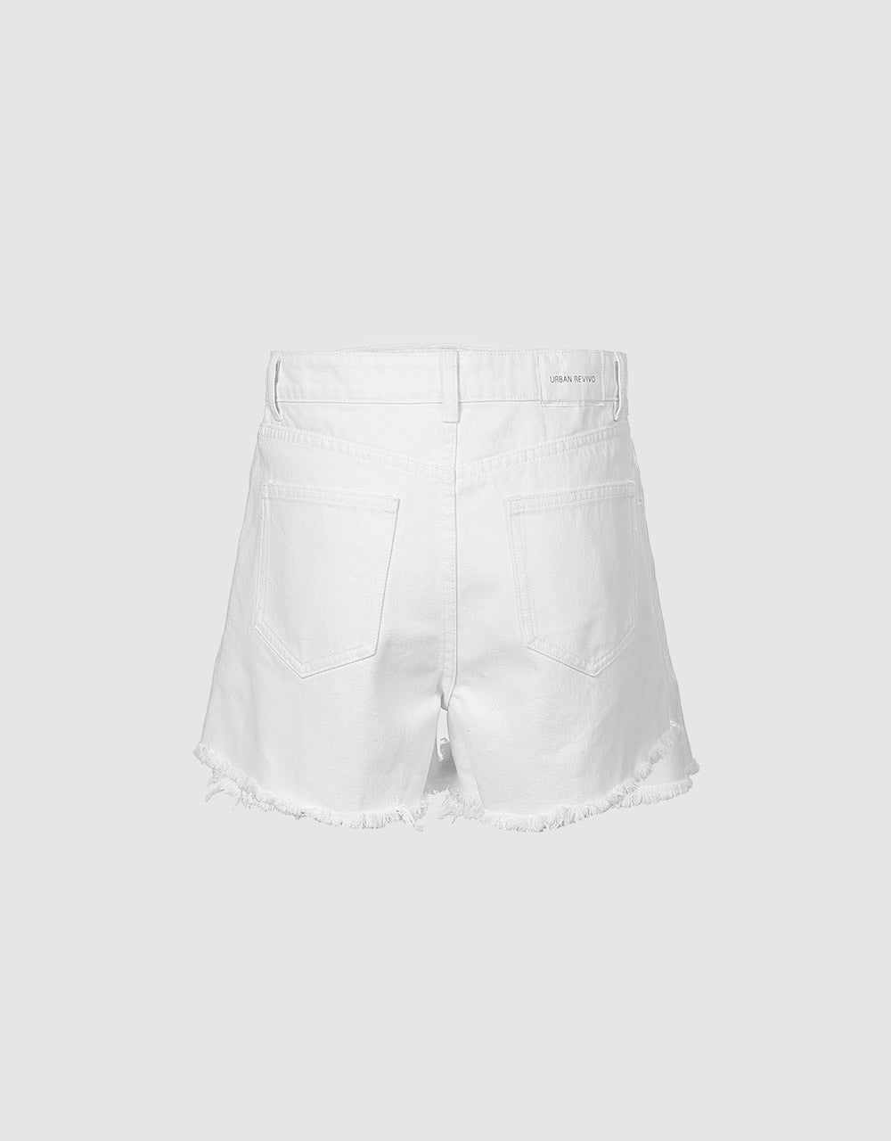 7 Raw Hem Denim Shorts