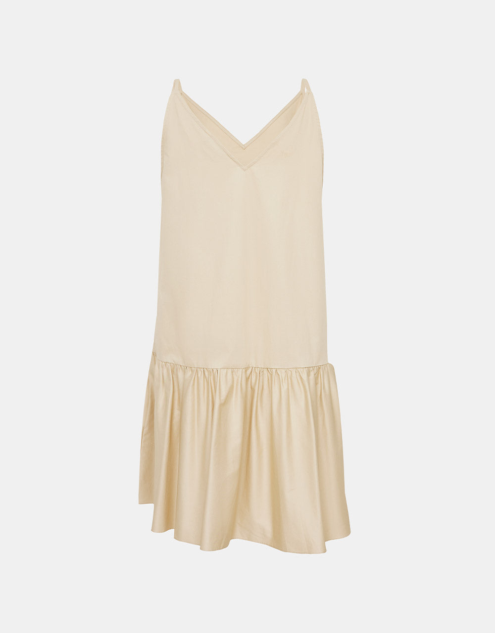 7 Ruffle Hem V Neck Cami Dress