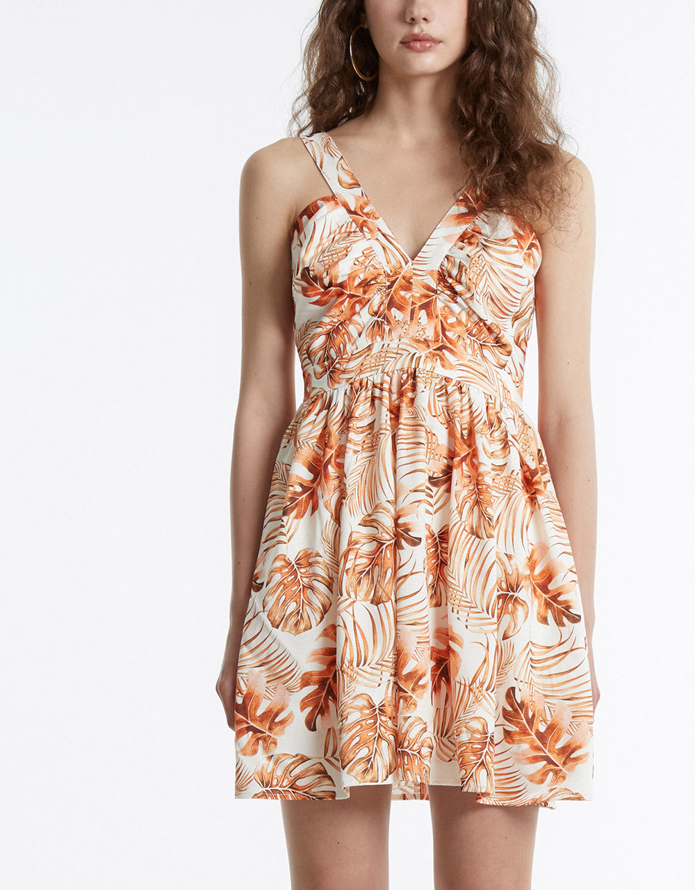 Leaf Print Dress(PRE-ORDER)