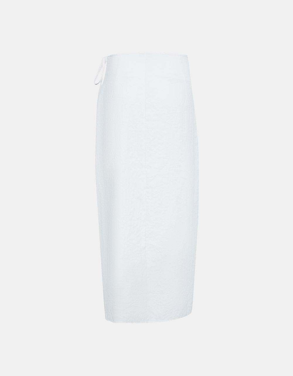 7 Tie Side Wrap Midi Skirt