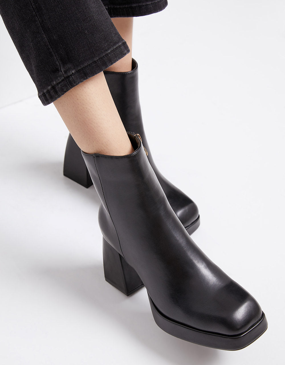 8 Platform Heeled Ankle Boots