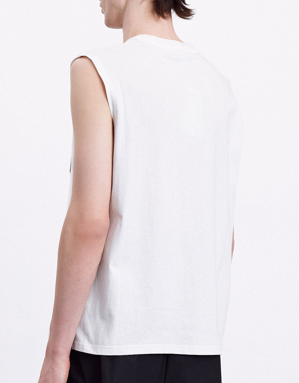 Contrast Patched Pocket Tank Top