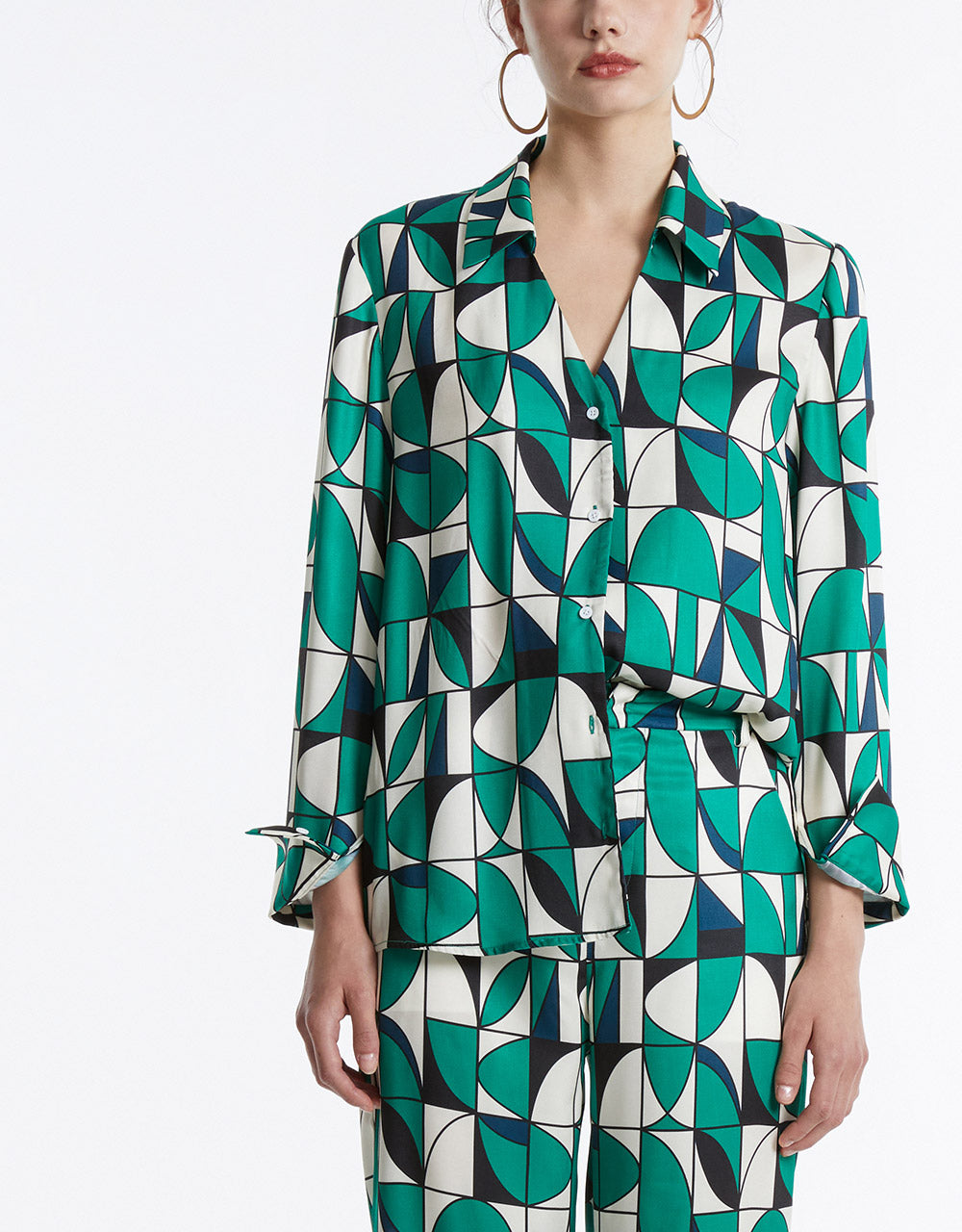 7 Geometric Print Shirt