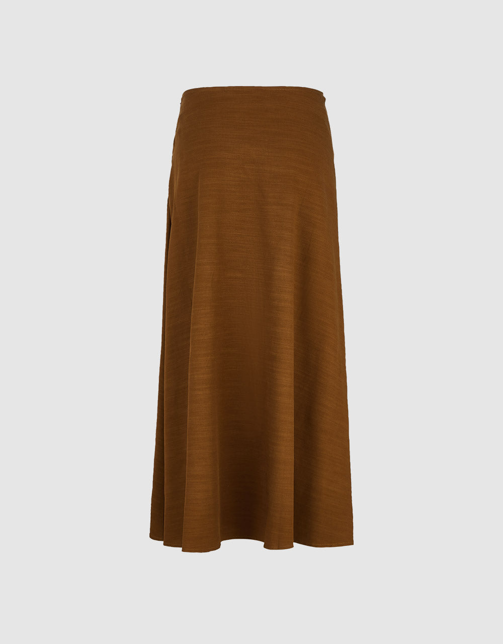 7 Ruffle Detail Midi Skirt