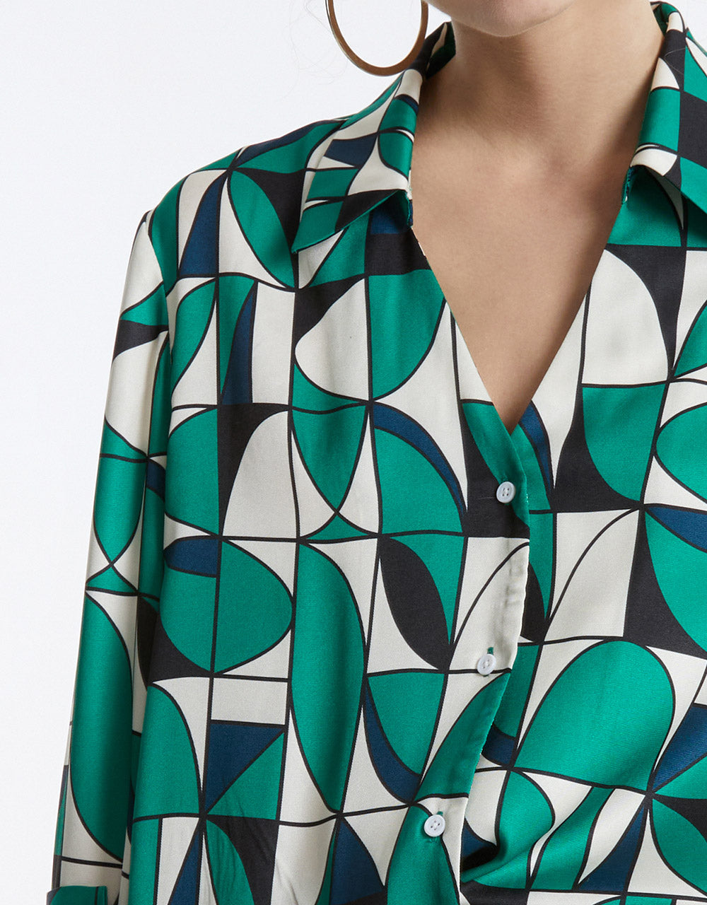 7 Geometric Print Shirt