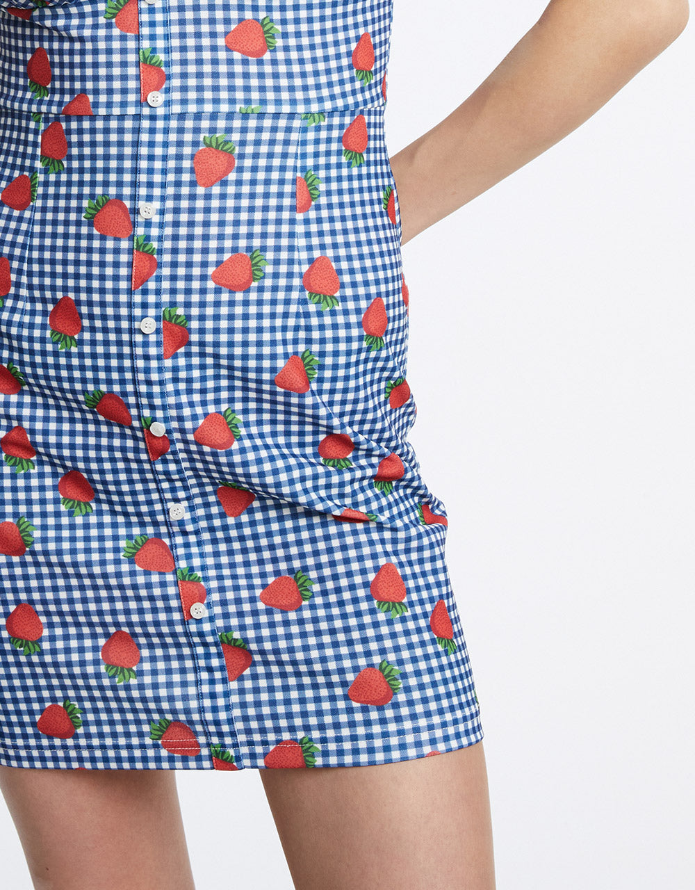 Off Shoulder Fruit Print Dress(PRE-ORDER)