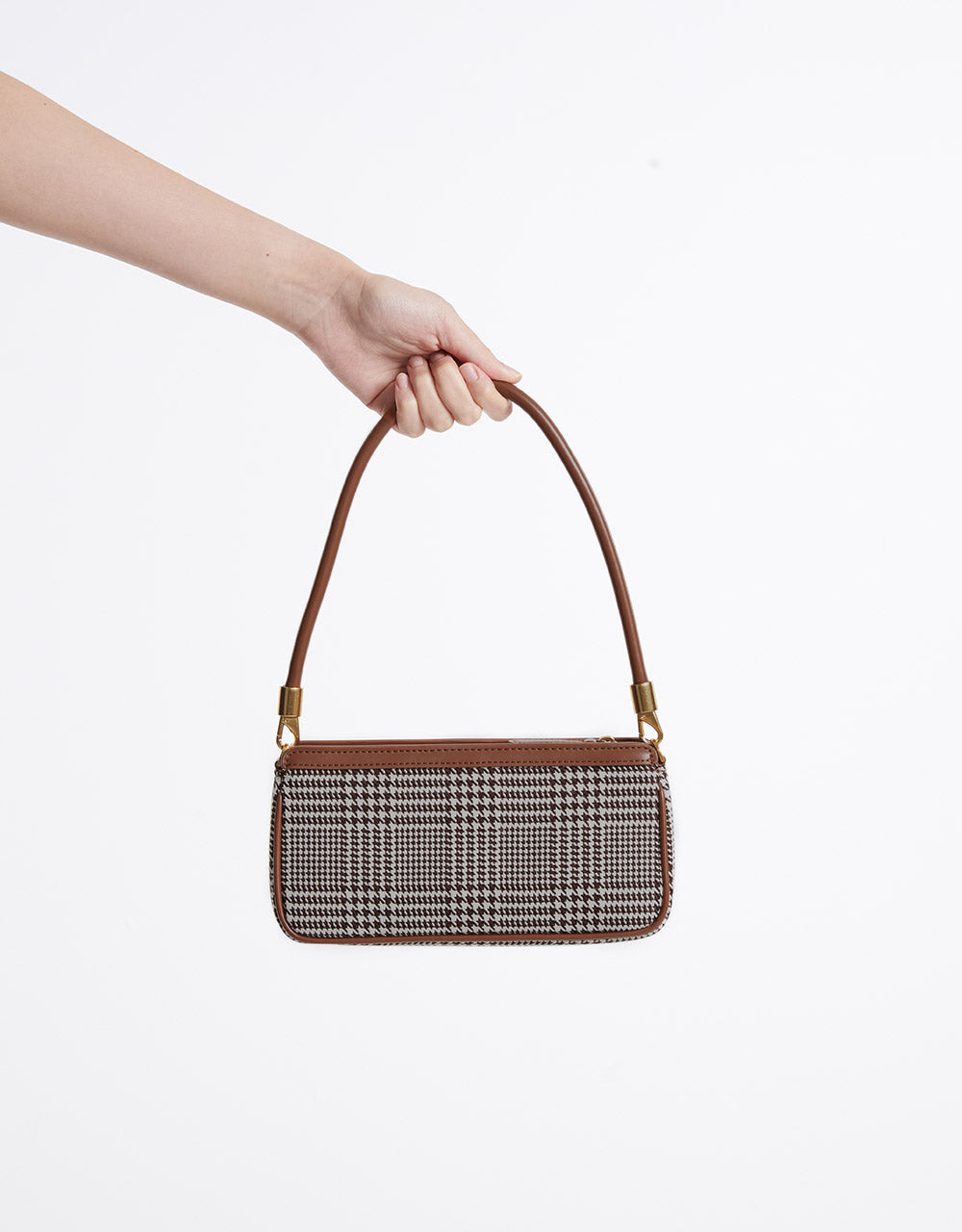 7 Houndstooth Shoulder Bag