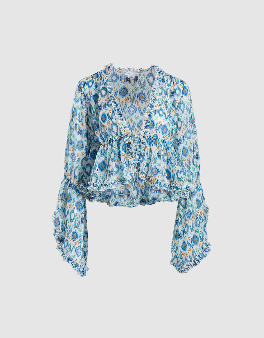 7 Printed Chiffon Blouse