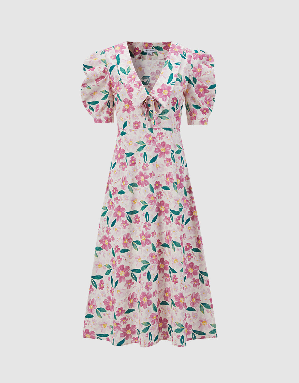 Floral Puff Sleeve Dress(PRE-ORDER)