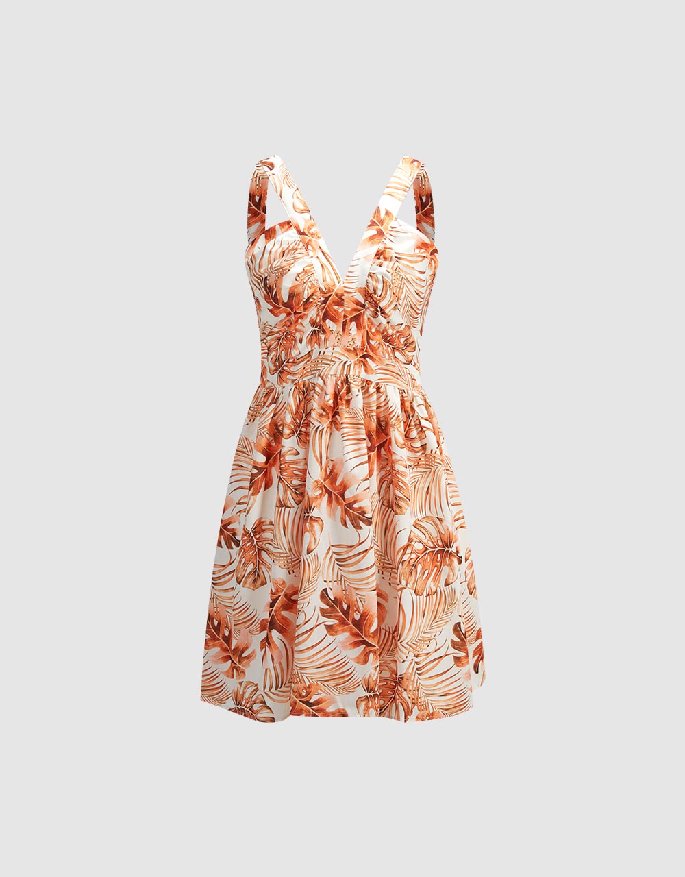 Leaf Print Dress(PRE-ORDER)