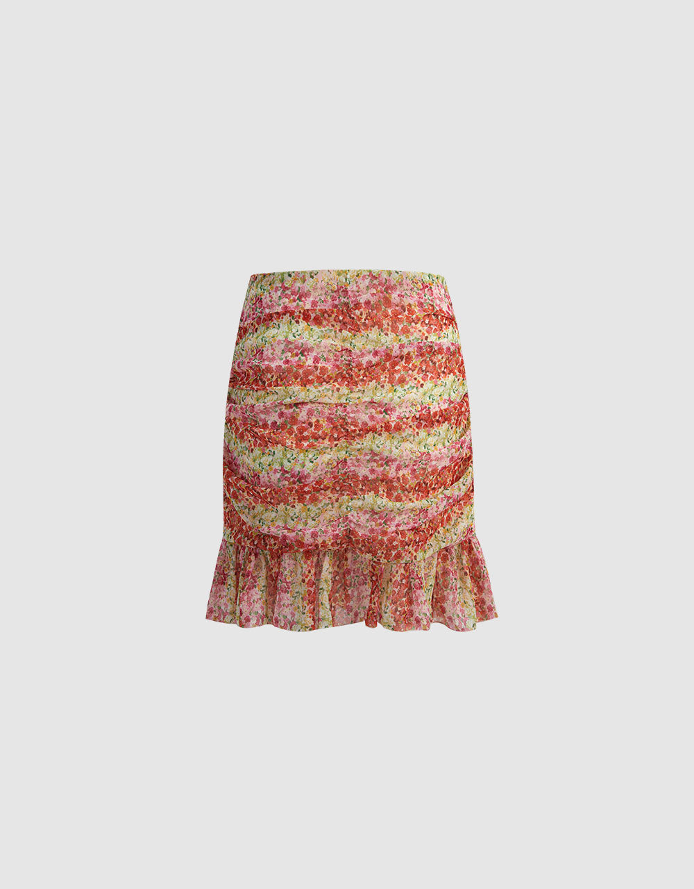 Floral Ruffled Skirt(PRE-ORDER)