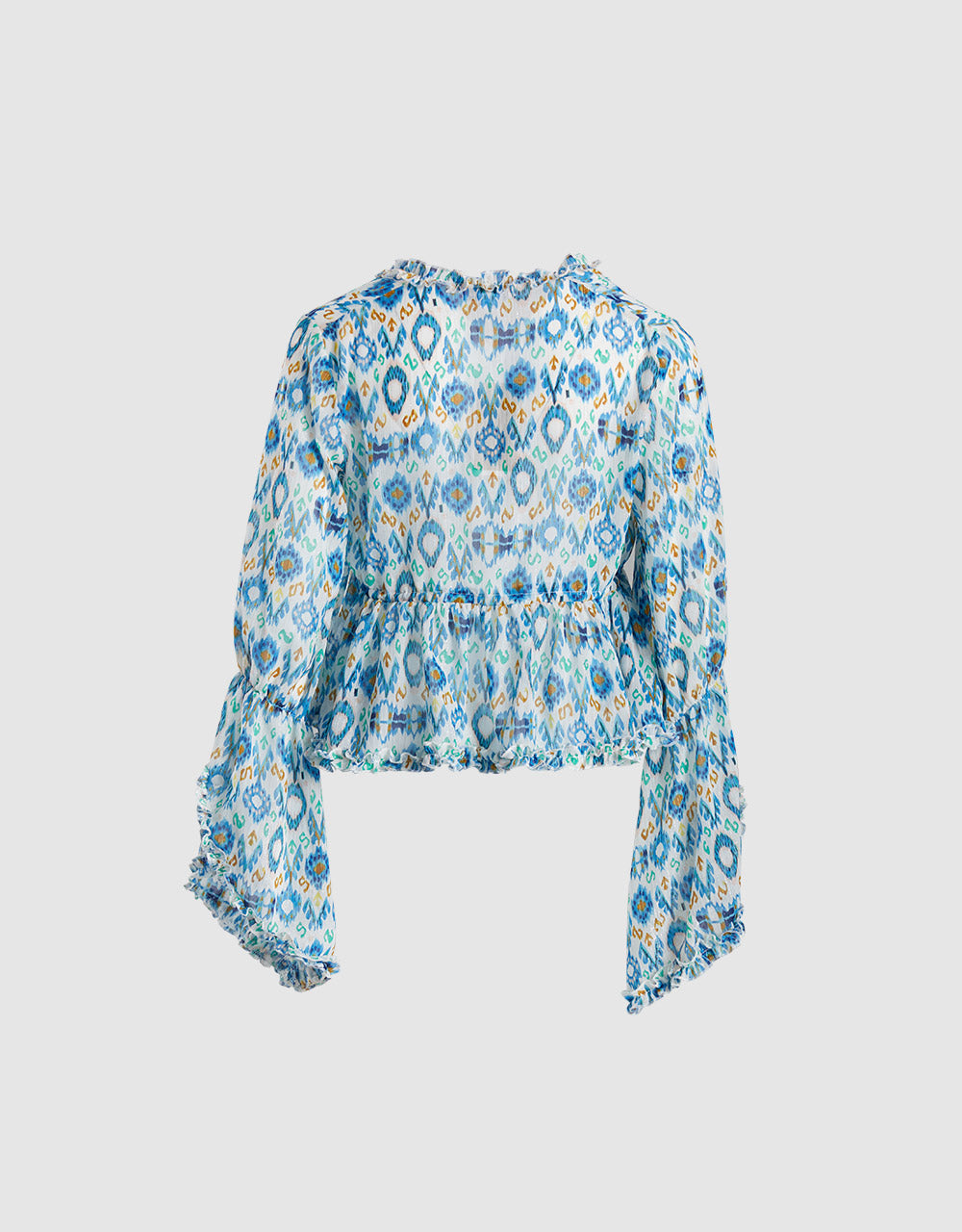 7 Printed Chiffon Blouse